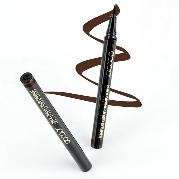Delineador de ojos Docolor Brown Liquid Waterproof, 2 unidades, para mujer