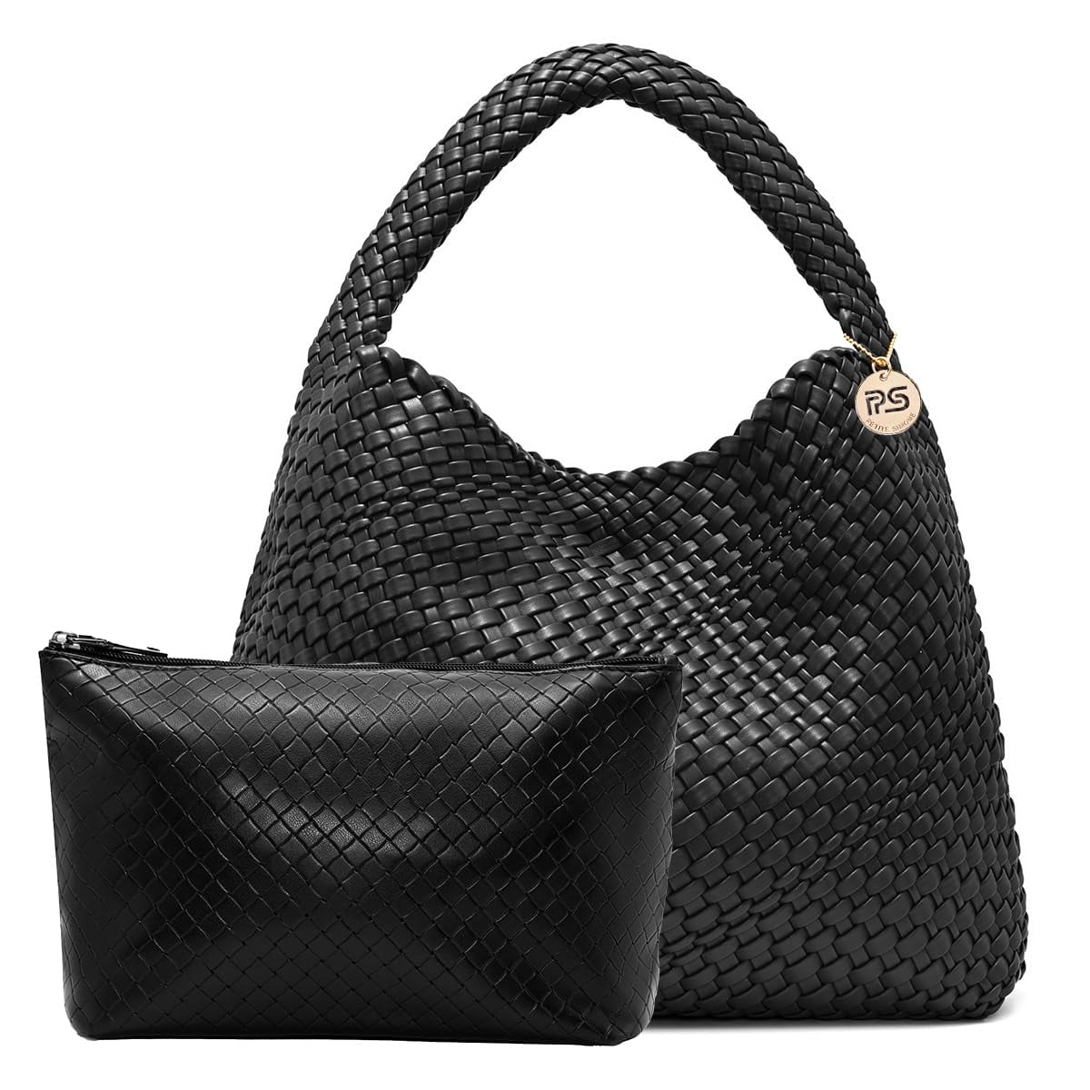 Woven Tote Bag for Women Large Woven Purse Woven Leather Handbags Braided Purse Weave Purse with Top Handle Hazel