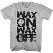 Angle View: Karate Kid 1980's Teen Martial Arts Movie Wax On Cobra Kai Adult T-shirt