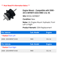 thumbnail image 2 of Engine Mount - Compatible with 2008 - 2012 INFINITI EX35 RWD 3.5L V6 2009 2010 2011, 2 of 3