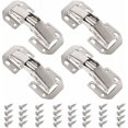 thumbnail image 1 of 8 bisagras para puerta de gabinete, apertura de armario con 64 tornillos, bisagras plegables de acero inoxidable, bisagra de cierre automático para muebles de armario de cocina, puerta de armario, 1 of 5