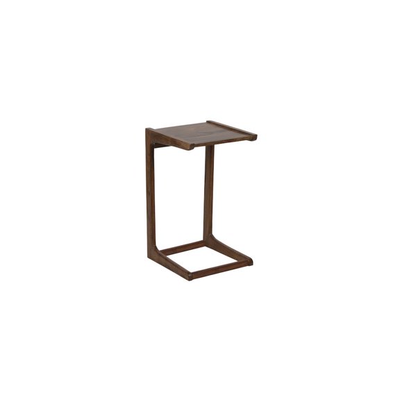 Porter Designs Portola Transitional Solid Wood End Table in Brown (Set of 2)