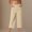 Light Khaki, variant on Coorders Women’s High-Waisted Straight Leg Cropped Wide Leg Pants, Women's and Women's Plus Light Khaki,Size S-3XL
