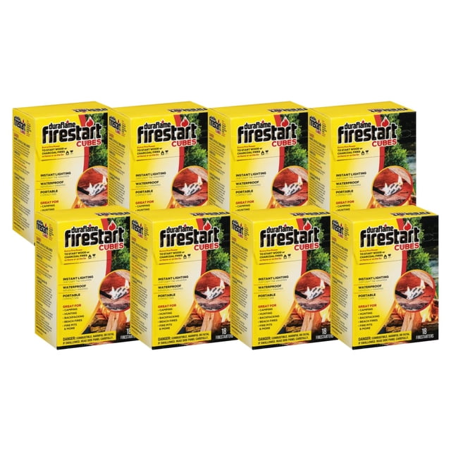 Cubos Encendedores Duraflame Firestart Paquete de 18 (Paquete de 8)