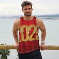thumbnail image 6 of Cauagu Happy New Year 2025 F Print Men's Sleeveless Muscle Shirts,Tank Tops Quick Dry Workout Tank Top Gym Muscle Tee Fitness Bodybuilding T Shirt for Men-XX-Large, 6 of 7