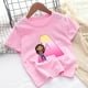 thumbnail image 4 of Gabbys Dollhouses camiseta con letras A B C para niños, combinación de nombre, ropa informal Kawaii de dibujos animados, Tops Harajuku para niñas, 4 of 5
