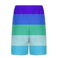 thumbnail image 3 of Hvot&aat Mens Trendy Striped Printed Swim Trunks Quick Dry Lightweight Stretch Bathing Suit Elastic Waist Beach Shorts with Liner, 3 of 5