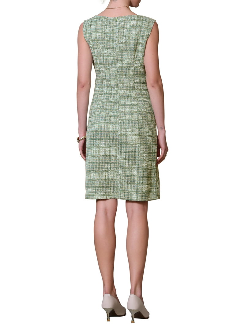 green emerald velvet dress Dreamy Evenings Tweed Mini Dress L / Green main image 1