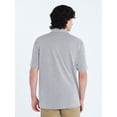 thumbnail image 3 of Free Assembly Men's Button Front Jacquard Shirt with Short Sleeves, Sizes S-3XL, 3 of 6