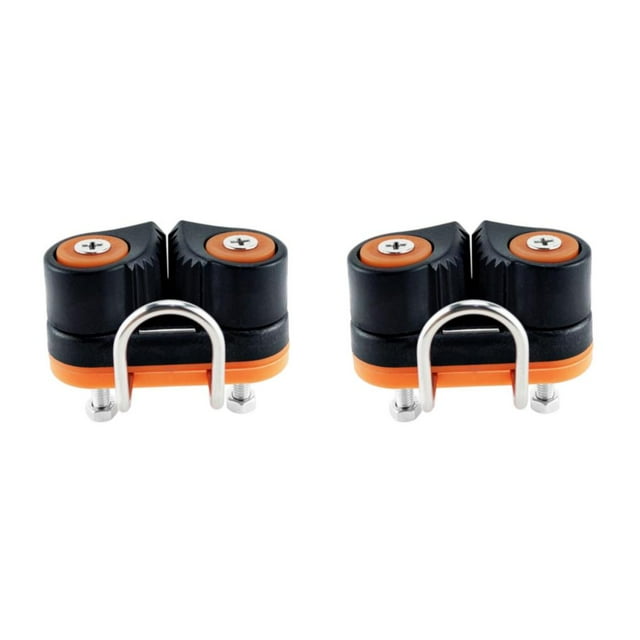 Guardoinrt Rope Cleats with Wire Flaired Leading Direct Cleat Replace Sailboat Ring Cam Style A 2Set