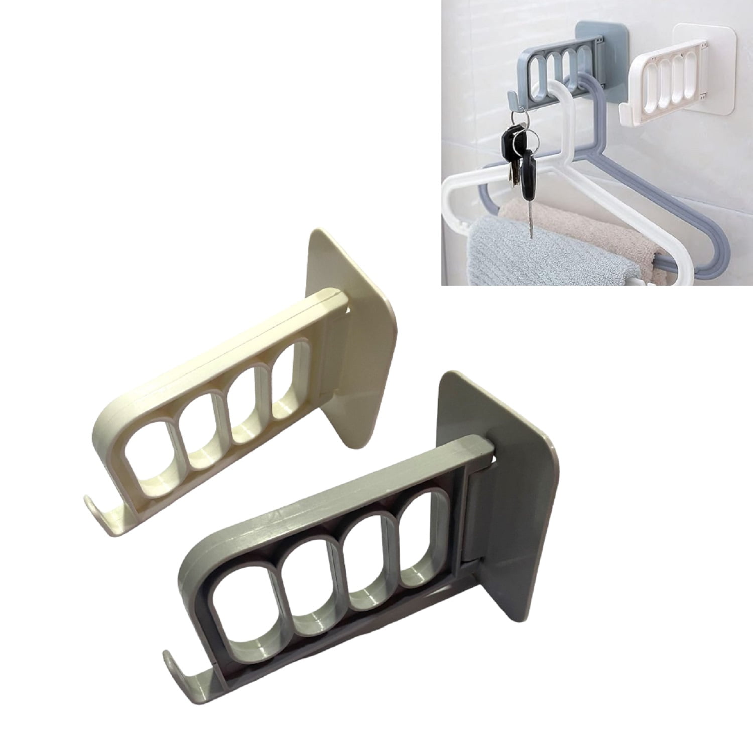 Percheros De Pared Ganchos De Ropa Magico Organizador De Ropa Simple