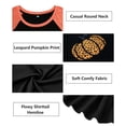 thumbnail image 5 of TIYOMI Plus Size Womens 5X Tops Halloween Leopard Pumpkin Long Sleeve Shirts Black Orange Crewneck Tees Color Block Pullover Graphic Thanksgiving Shirts Early Spring Fall Winter Tunic 5XL 26W 28W, 5 of 6