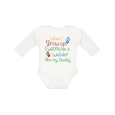 

Inktastic Welder Like Daddy Gift Baby Boy or Baby Girl Long Sleeve Bodysuit