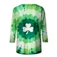 thumbnail image 5 of HOMBOM St.Patricks Day Shirts for Women Irish Graphic Tees Spring Green Casual Crewneck Animals Print 3/4 Sleeve Womens Tshirts, 5 of 5