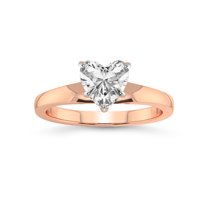 3 Carat IGI Certified Heart Shape Lab Grown Diamond Engagement Ring | 14K Rose Gold | Arielle Solitaire Lab Diamond Ring | FG-VS1-VS2 Quality Friendly Diamonds