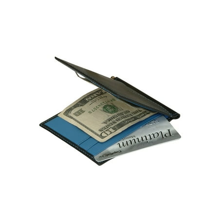 Royce Leather Men's Cash Clip Wallet Ocean Blue 108-MCRB-5