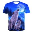 thumbnail image 1 of 2023 Summer New Digital Printing Men's Short Sleeve Loose Pullover Round Neck Animal Printing Sports 3DT Shirt, 1 of 5