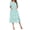Green Floral, variant on Women Button Down Front Dusters Housecoat Oversized Nightgown Short Sleeve Lounge Dress Sleepwear with Pockets