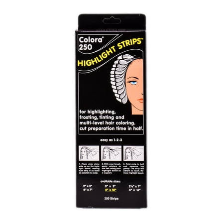 Colora 250 Highlight Strips - Option :  4 x 10 (Best Way To Strip Hair Color At Home)