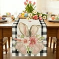 thumbnail image 5 of Easter Linen Table Runner & Placemat Set - Heat-Resistant Tablecloth for Kitchen/Party Tables, Durable Linen Decor for Easter Brunch & Gatherings, Elegant Spring Holiday Table Accent, 71*13in, B, 5 of 7