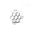 thumbnail image 2 of Hexagon Cookie Cutter Stainless Steel Honeycomb Pattern Baking Tool for Pastry Decorating, Multicolor, 2 of 6