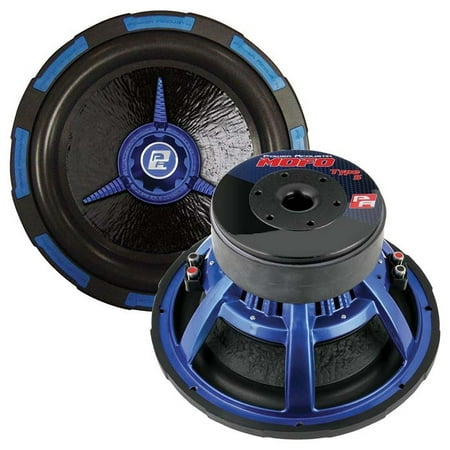 Power Acoustik Woofer - Power Acoustik 10 Inch Woofer Dual 4 Ohm 2200w Max Audio Woofers - Black