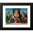 thumbnail image 2 of Giovanni Battista Cima da Conegliano 24x19 Black Modern Framed Museum Art Print Titled - Virgin and Child with Saints Catherine And&nbsp;Nicholas (1510-17), 2 of 5