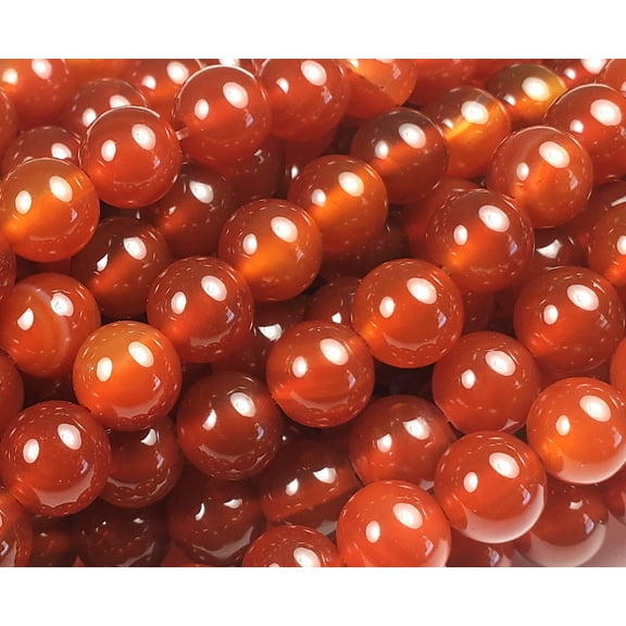 8mm Red Carnelian Round Beads Genuine Gemstone Natural Jewelry Making