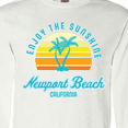 thumbnail image 4 of Inktastic Summer Enjoy the Sunshine Newport Beach Florida in Blue Long Sleeve T-Shirt, 4 of 5