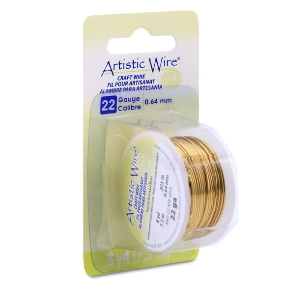 Non-Tarnish Brass - Artistic Wire 22 Gauge 8yd