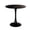 Black, variant on PAPROOS Round Coffee Table, 24 Inch Modern Mid-Century Coffee Table for Living Room, MDF Top with Steel Tulip Base, Small Round Accent Table, Dining Table, Black