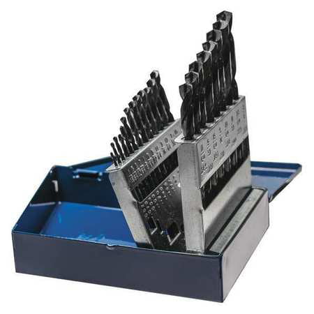 UPC 081838240219 product image for CENTURY DRILL AND TOOL 24021 Black Oxide Drill Index, 21 Pc Set G4078825 | upcitemdb.com