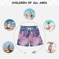 thumbnail image 6 of FORMRS Boys Swim Trunks Quick Dry Mesh Liner Boardshorts Sizes XS-XL, Watercolor Pink Marble Pattern, 6 of 7