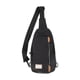 thumbnail image 1 of GOLDEN WOLF Mochila bandolera ajustable con correa para el hombro, impermeable, color negro, 1 of 8