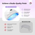 thumbnail image 3 of SAVILAND Poly Nail Gel Kit 15 Colors Cat-Eye Purple with 88W U V Lamp for Nail Extension, 3 of 9