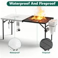 thumbnail image 4 of HaiNova Outdoor Folding Grill Table, 5 Foot Cook Table with Storage for Cooking Accessories, Foldable & Portable for Picnic, BBQ, and Party, 4 of 9