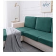 thumbnail image 2 of Fundas elásticas para cojines de sofá, fundas de asiento de terciopelo ultrasuaves, fundas para cojines traseros, Protector de muebles con parte inferior elástica, 2 of 4