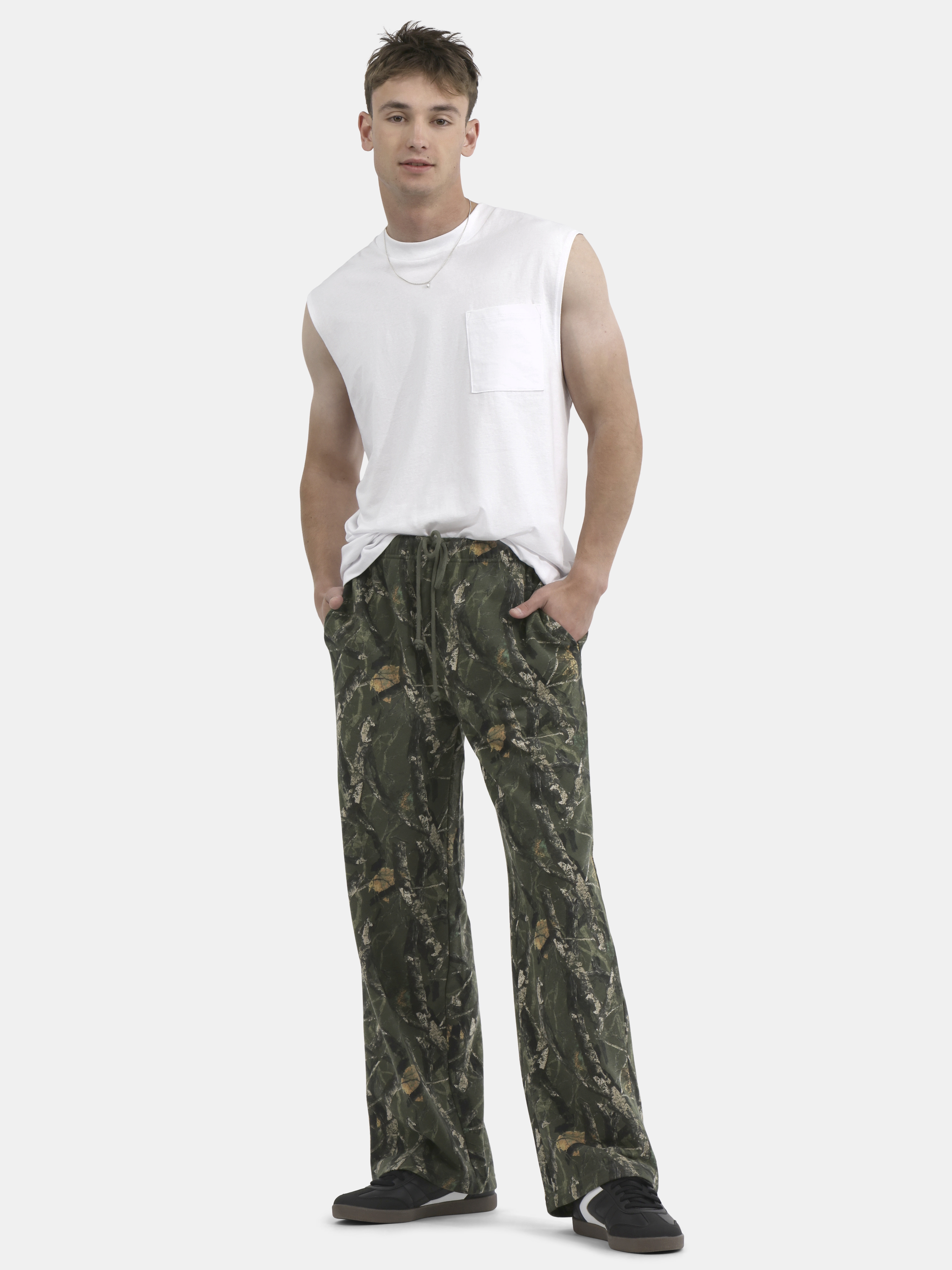 No Boundaries Soft Fleece Vintage Straight Sweatpants, Men's XS-5XL