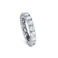 thumbnail image 2 of Bague de Mariage Éternité en Or Blanc avec Diamant Véritable 3 Ct, 2 of 3