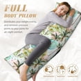 thumbnail image 5 of Bingfone Body Pillow Cover Long Pillow Case With Zipper Decorative Bedding Pillowcase 20"X54" Soft Cushion Pillow Case For Bedroom-Watercolor Palm Tree, 5 of 8
