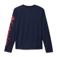 thumbnail image 4 of Columbia Terminal Tackle - Playera de Manga Larga para niño, Logotipo Universitario Azul Marino/Rojo Chispa, Medium, 4 of 4