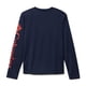 thumbnail image 4 of Columbia Terminal Tackle - Playera de Manga Larga para niño, Logotipo Universitario Azul Marino/Rojo Chispa, Medium, 4 of 4
