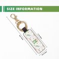 thumbnail image 3 of Wukai Frog and Mushrooms Print Leather Car Keychain, Universal Key Fob Keychain, Leather Key Chain Holder for Men and Women,360 Degree Rotatable, 3 of 5