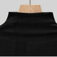 thumbnail image 5 of Velvet Tops for Women Mock Neck Sweater Long Sleeve Shirts Slim Fit Pullover T-Shirts, 5 of 7