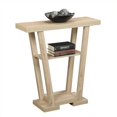 thumbnail image 2 of Convenience Concepts Newport V Console in Weathered White Wood Finish, 2 of 2