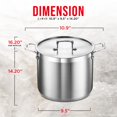 thumbnail image 3 of Stockpot Bakken-Swiss de acero inoxidable de 12 cuartos de g, 3 of 3