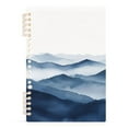 thumbnail image 7 of FORMRS 1-Subject Spiral Notebook 8" x 5" College Ruled 60 Refillable Sheet A5 Hard Cover, 2 Pack, Watercolor Mountains, 7 of 7