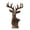 Brown, variant on Vintage Resin Deer Head Sculpture 40cm Tall Antler Stag Bust Figurine Wall Table Decor Ornament Modern Abstract Animal Statue Home Living Room Entryway Office Display Collectible Gift