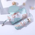 thumbnail image 1 of Japanese Handbag Style Parasol Black Rubber Parasol Small Cool Foldable Umbrella (Leaf - Beige), 1 of 5