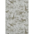 thumbnail image 2 of Addison Rugs Mayfield Washable Tropical Palms & Safari Animals Fog Rectangle Rug, 10' x 14', 2 of 6